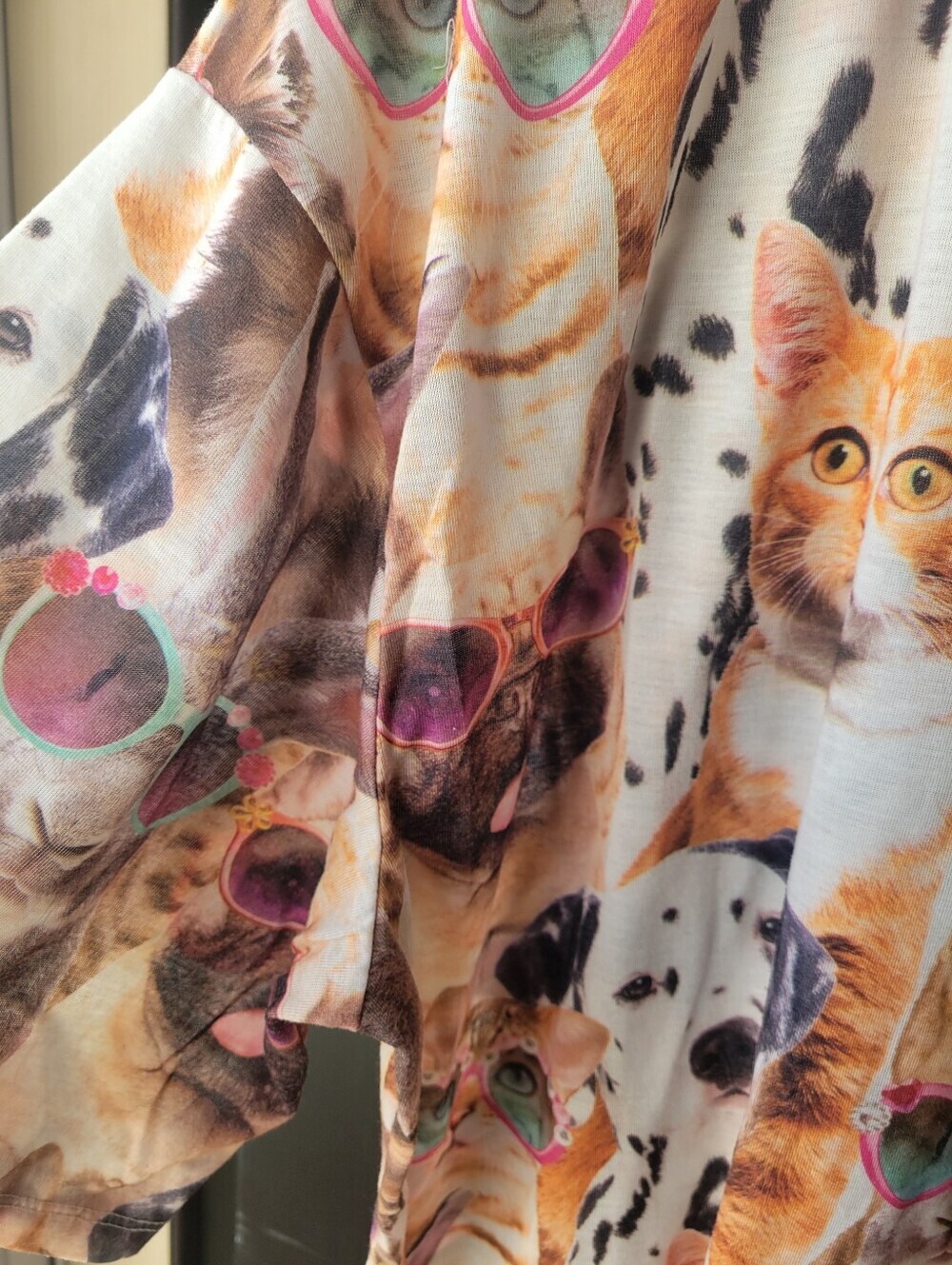 Secret Treasures Dog Cat Bunny Sleep Shirt Plus LG/XL Short Sleeve Sunglasses - Picture 5 of 6